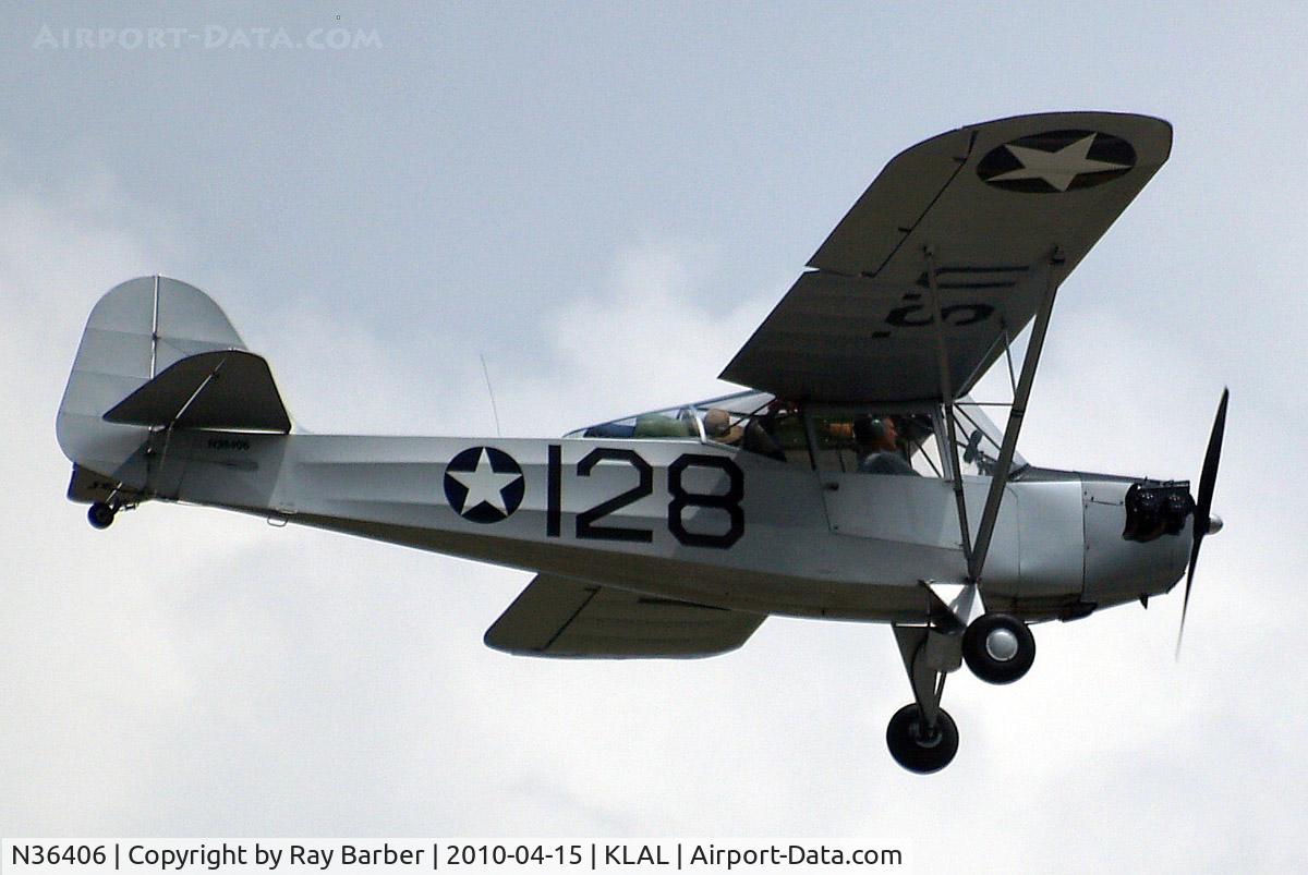 N36406, 1942 Taylorcraft DCO-65 C/N 4147, Taylorcraft DCO-65 [4147] Lakeland-Linder~N 15/04/2010
