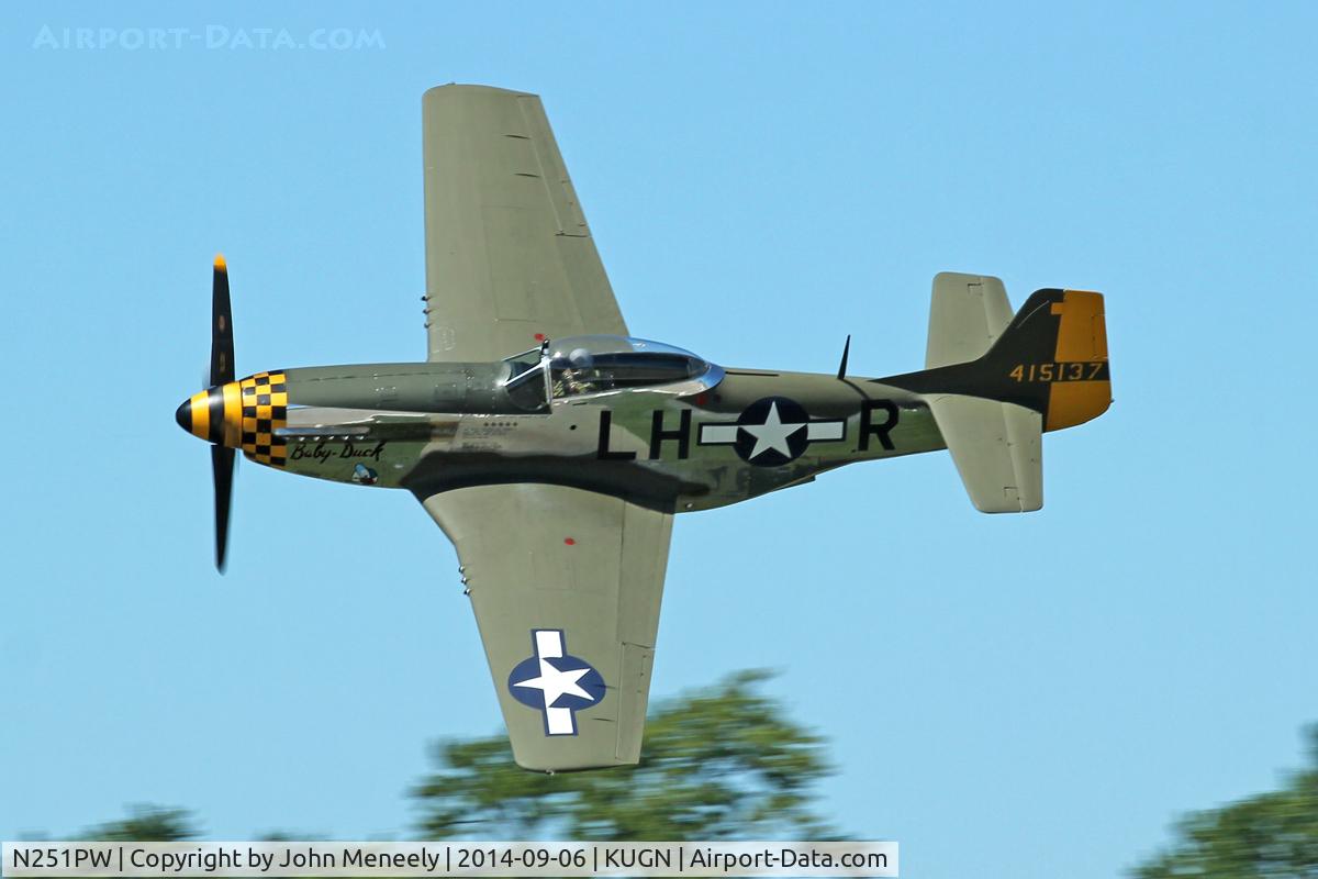 N251PW, 1944 North American P-51D Mustang C/N 122-31945, Wings Over Waukegan 2014
