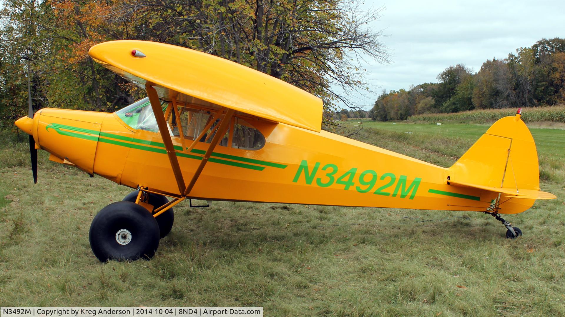 N3492M, 1947 Piper PA-12 Super Cruiser C/N 12-2336, 2014 EAA Chapter 1342 Fall Cook-Out, Camp-Out & Fly-in
