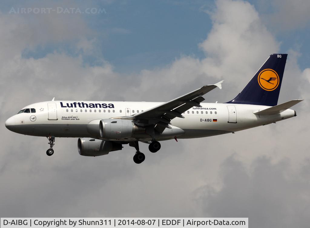 D-AIBG, 2011 Airbus A319-112 C/N 4841, Landing rwy 25L