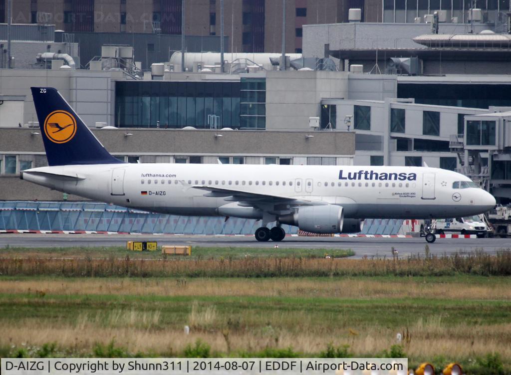 D-AIZG, 2010 Airbus A320-214 C/N 4324, Taxiing holding point rwy 25 for departure