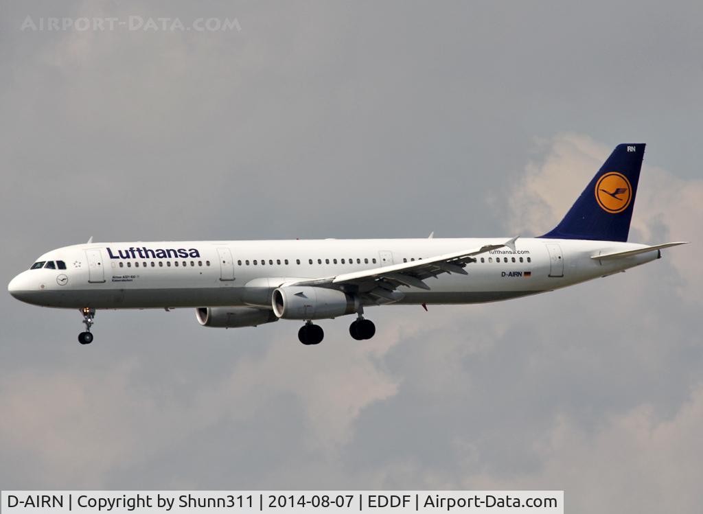 D-AIRN, 1995 Airbus A321-131 C/N 0560, Landing rwy 25L