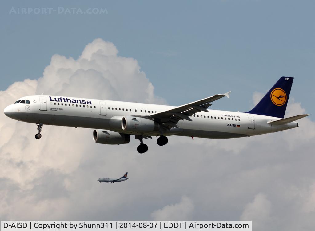 D-AISD, 2000 Airbus A321-231 C/N 1188, Landing rwy 25L