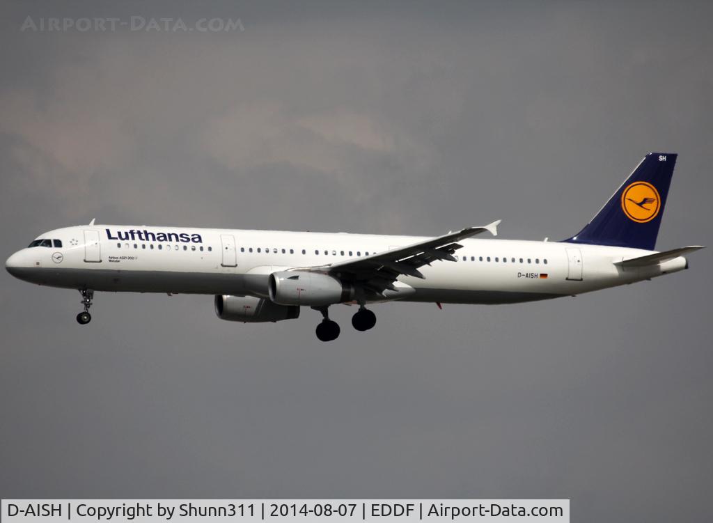 D-AISH, 2007 Airbus A321-231 C/N 3265, Landing rwy 25L