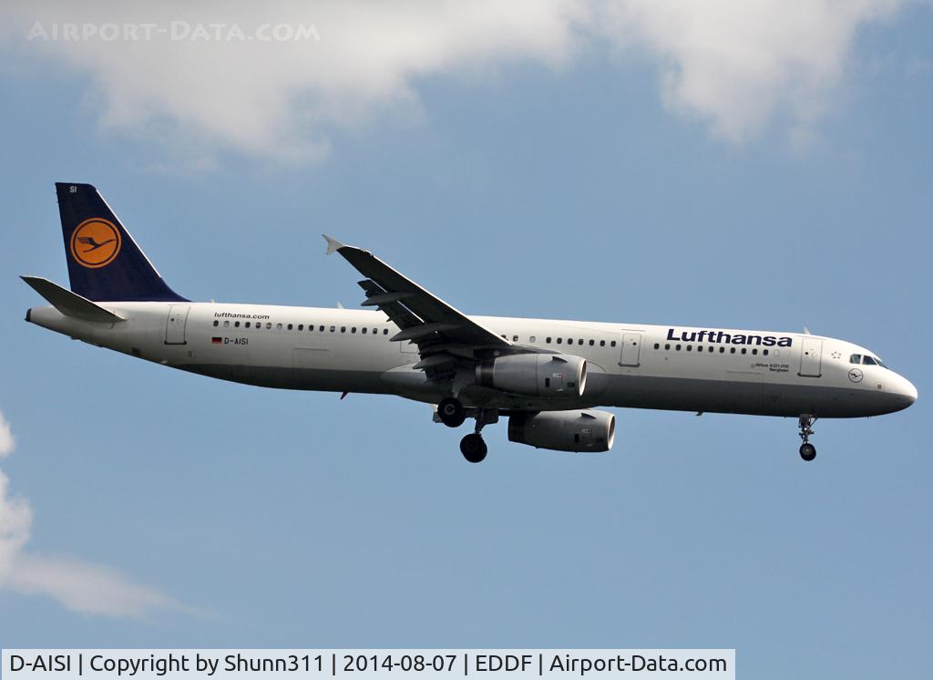 D-AISI, 2007 Airbus A321-231 C/N 3339, Landing rwy 25L