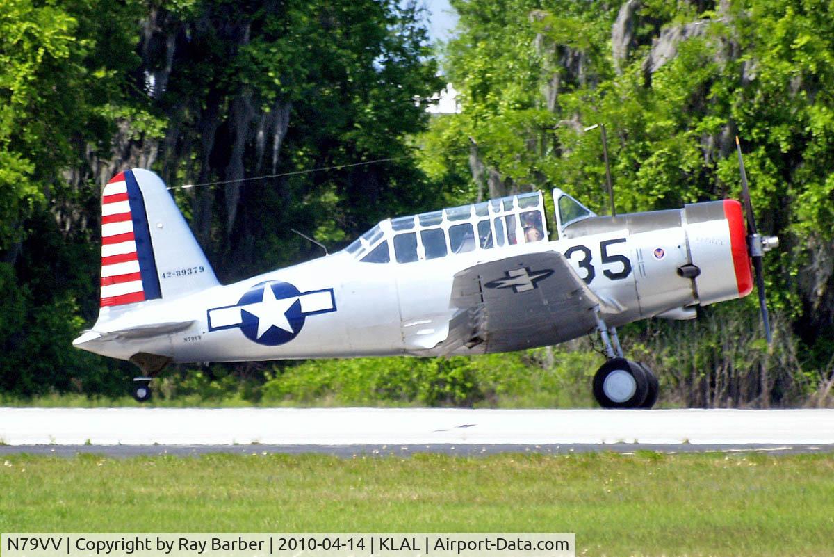 N79VV, 1942 Consolidated Vultee BT-13A C/N 11756, Vultee BT-13A Valiant [11756] Lakeland~N 14/04/2010