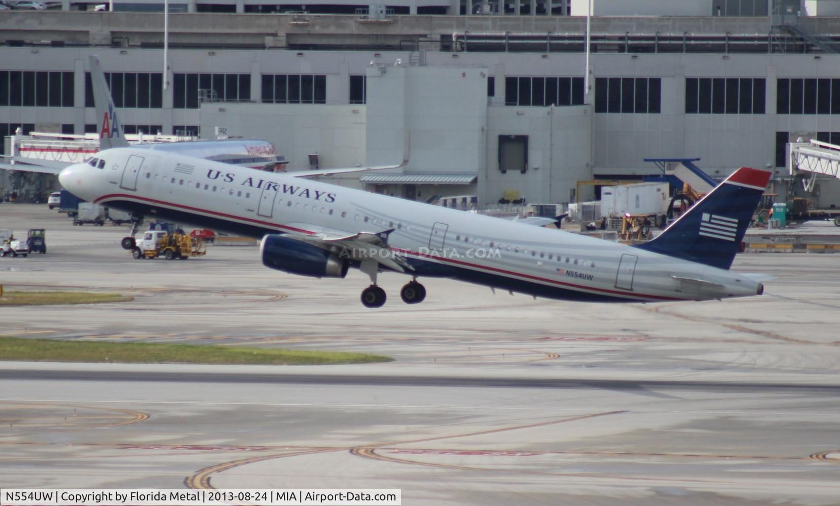 N554UW, 2011 Airbus A321-231 C/N 4866, USAirways A321