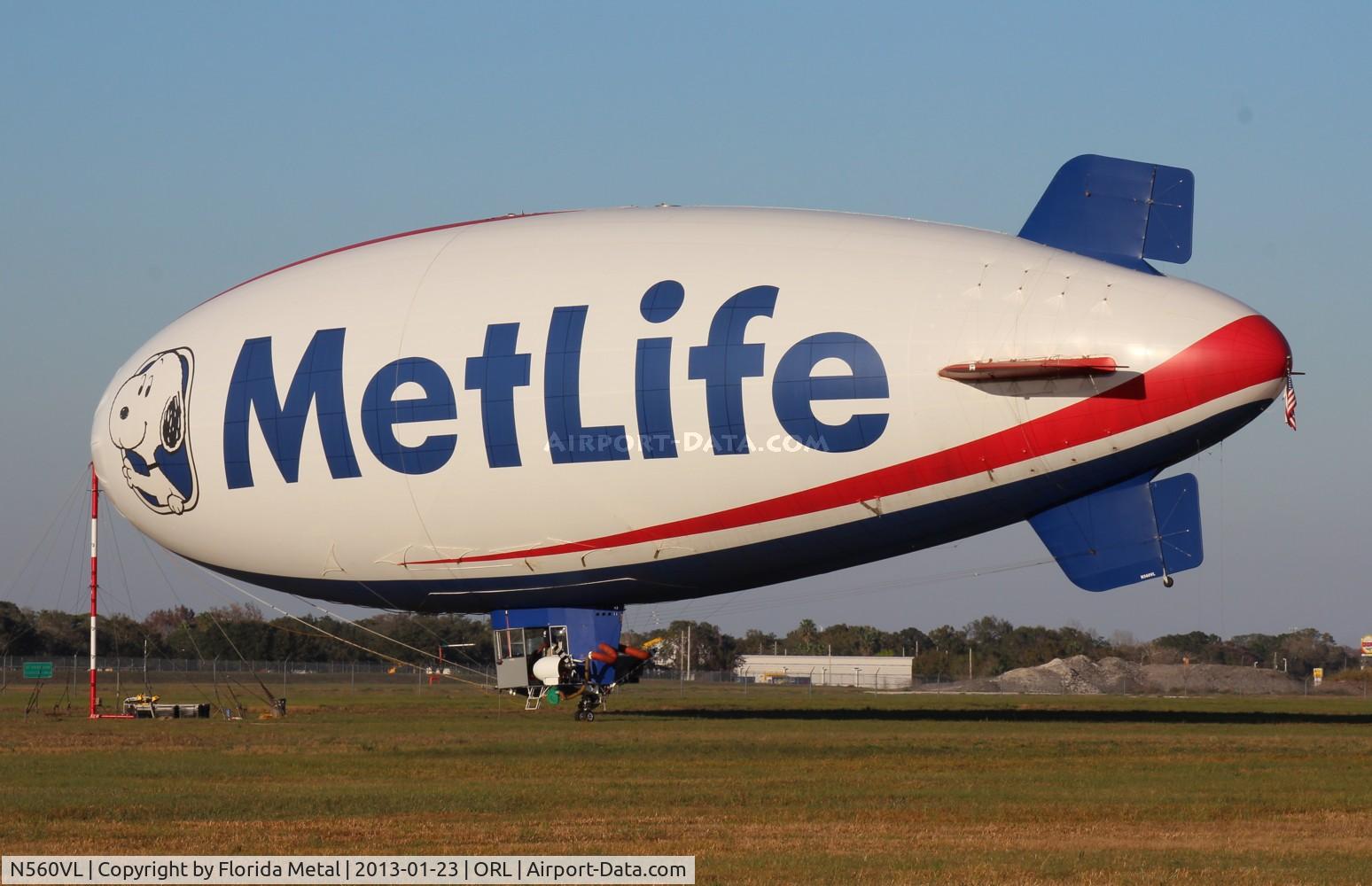 N560VL, 1991 American Blimp Corp A60R C/N 005, Met Life Blimp
