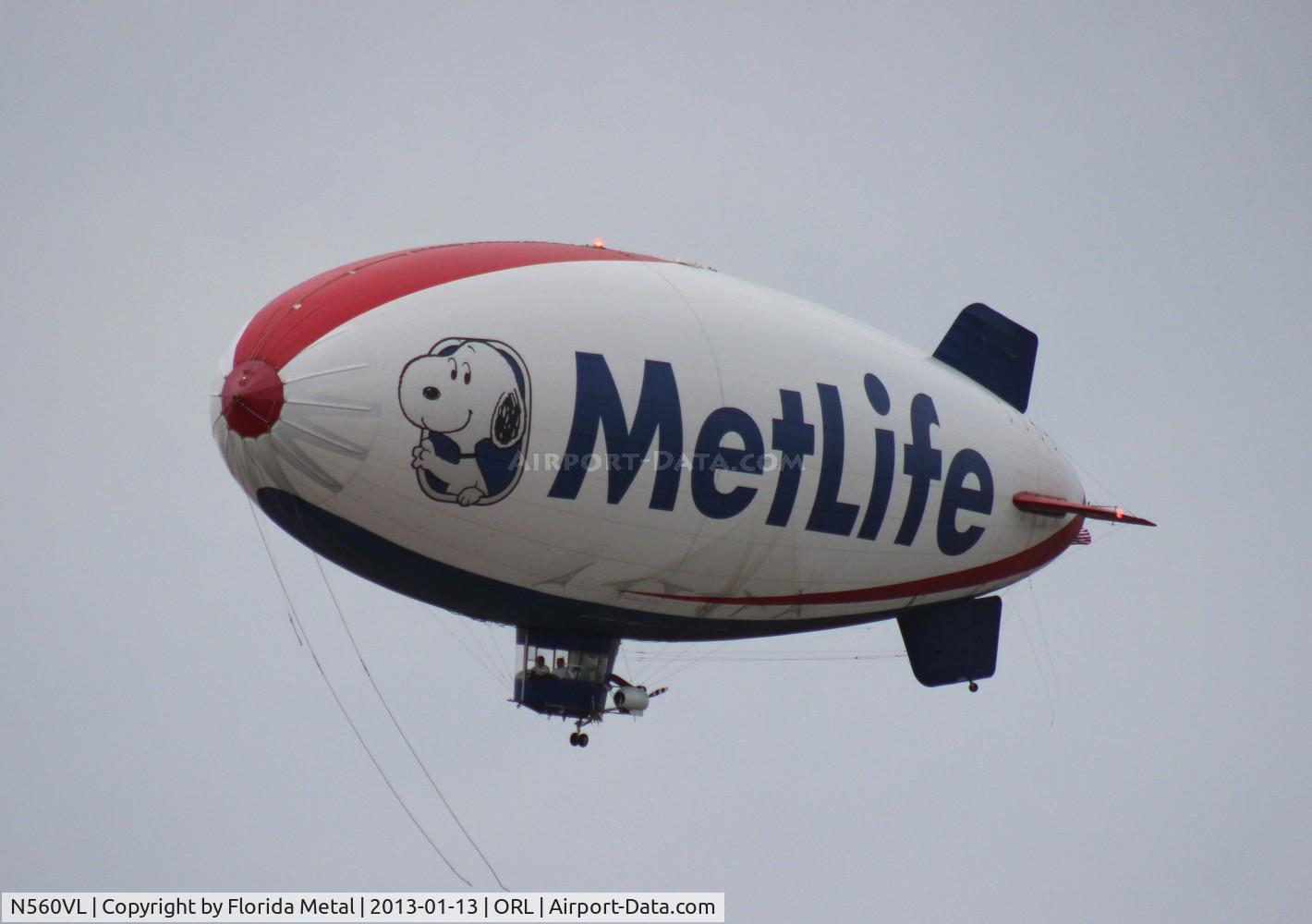 N560VL, 1991 American Blimp Corp A60R C/N 005, Snoopy One