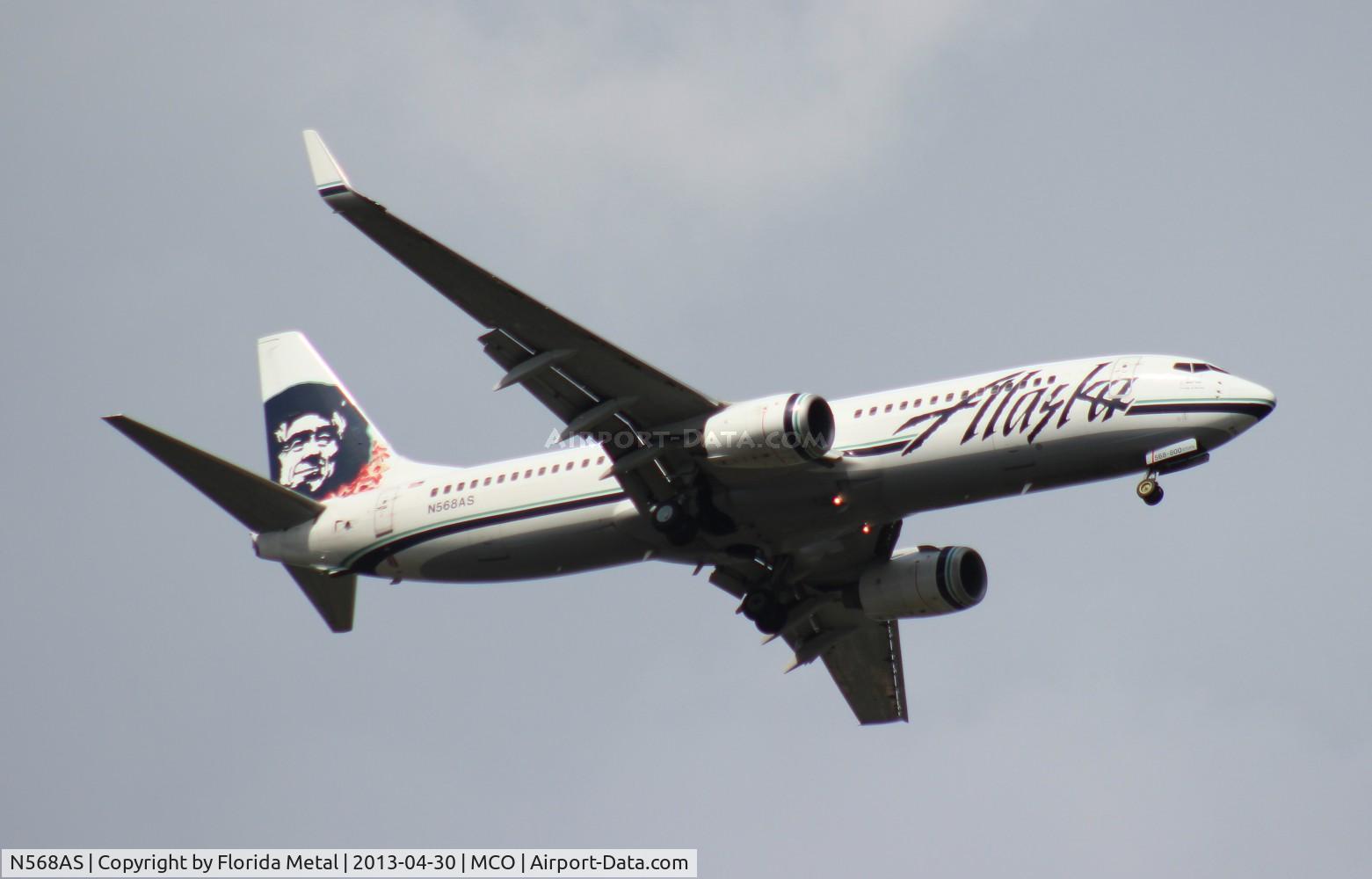 N568AS, 2007 Boeing 737-890 C/N 35183, Alaska 737-800
