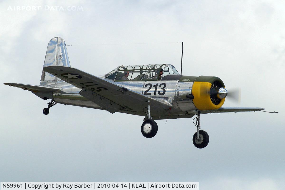 N59961, 1942 Consolidated Vultee BT-13A C/N 7722, Vultee BT-13A Valiant [7722] Lakeland-Linder~N 14/04/2010