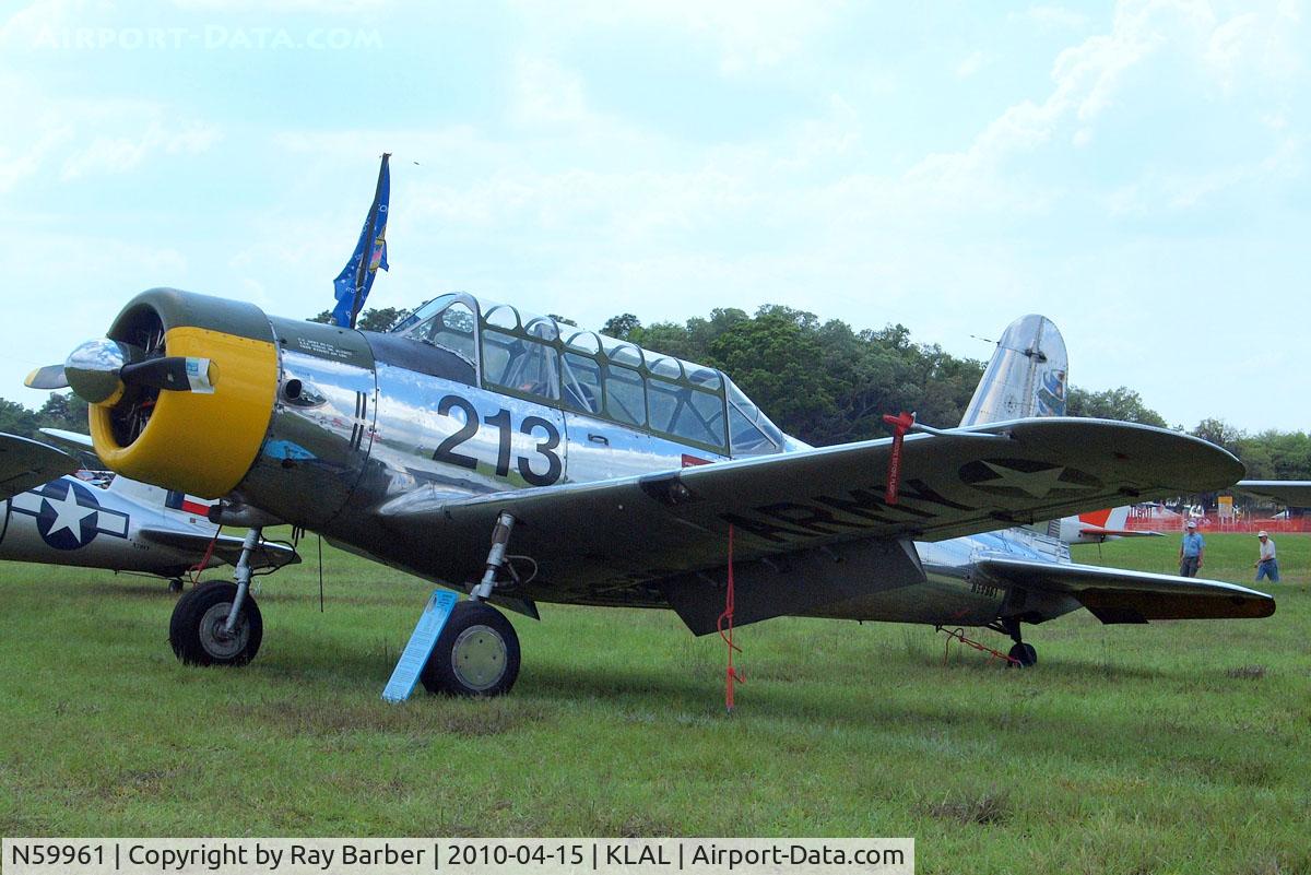 N59961, 1942 Consolidated Vultee BT-13A C/N 7722, Vultee BT-13A Valiant [7722] Lakeland-Linder~N 15/04/2010