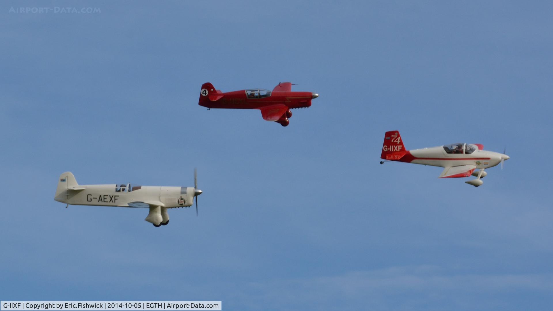 G-IIXF, 2007 Vans RV-7 C/N PFA 323-13844, 45. G-IIXF in great company at the rousing season finale Race Day Air Show at Shuttleworth, Oct. 2014.