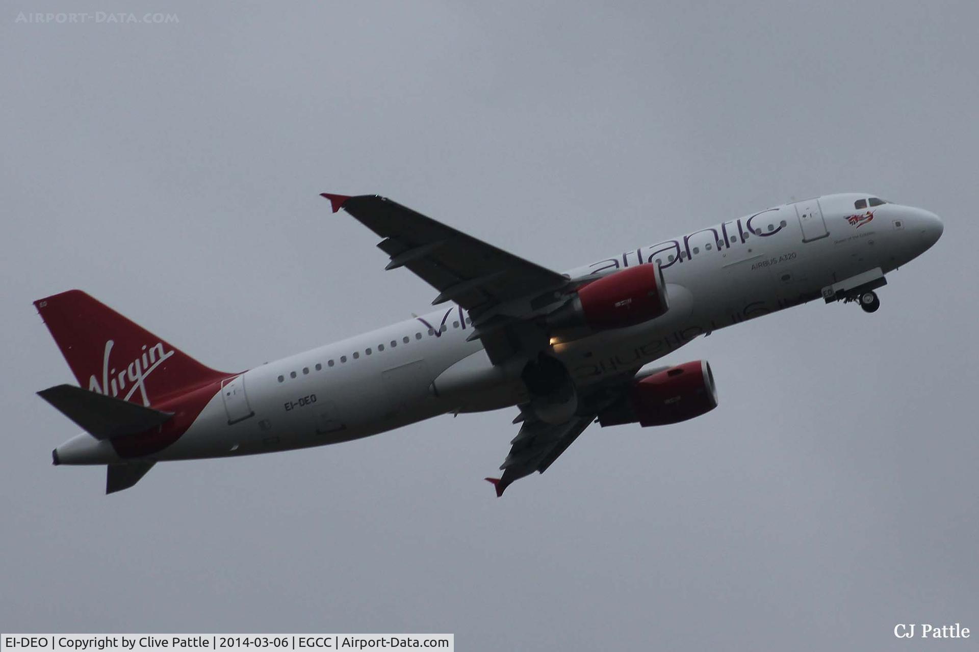 EI-DEO, 2005 Airbus A320-214 C/N 2486, Manchester take-off