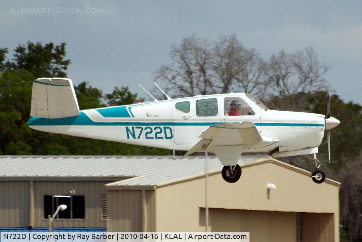 N722D, 1951 Beech C35 Bonanza C/N D-2993, Beech C35 Bonanza [D-2993] Lakeland-Linder~N 16/04/2010