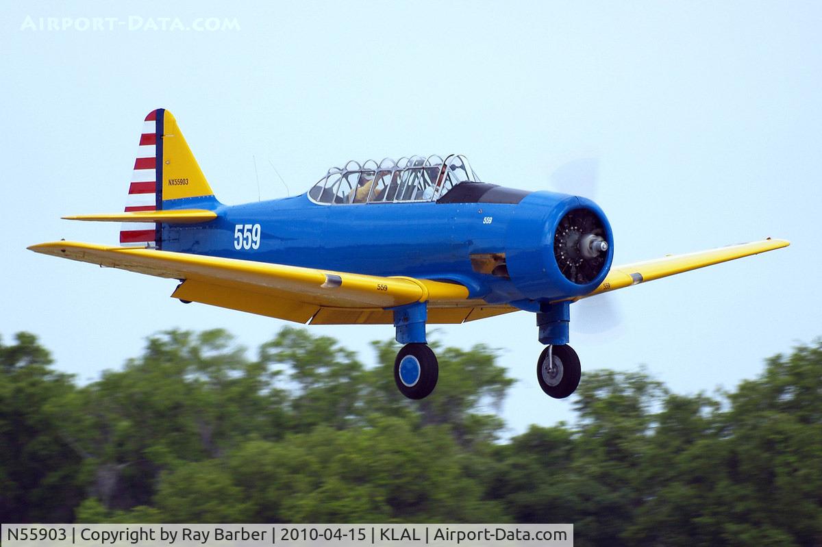 N55903, 1939 North American NA-64 C/N 64-3022, North American NA-64 Yale Mk.1 [64-3022] Lakeland-Linder~N 15/04/2010