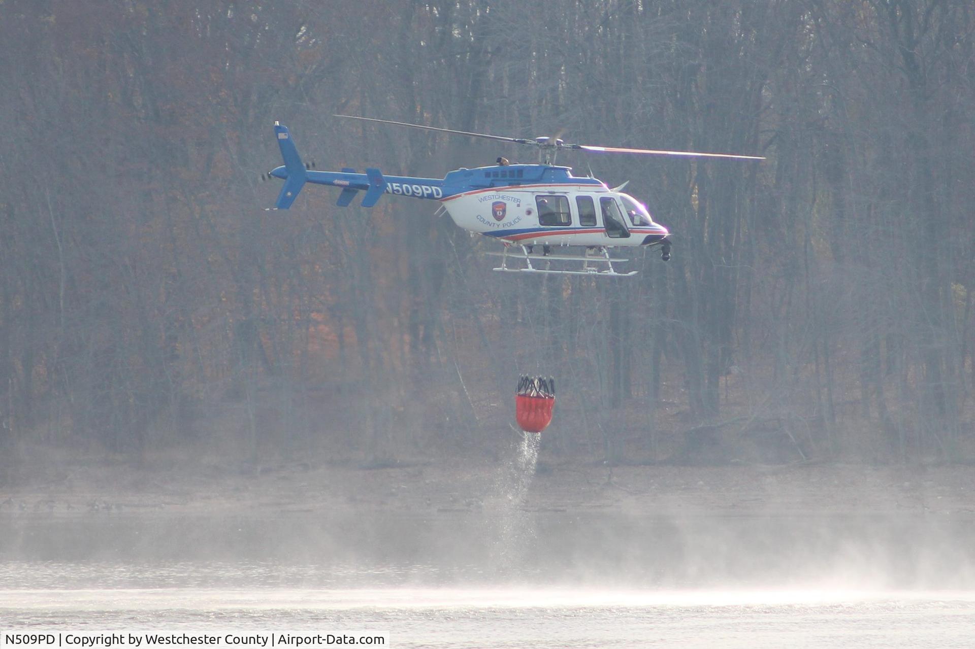 N509PD, 2006 Bell 407 C/N 53703, Westchester County, NY PD water drop