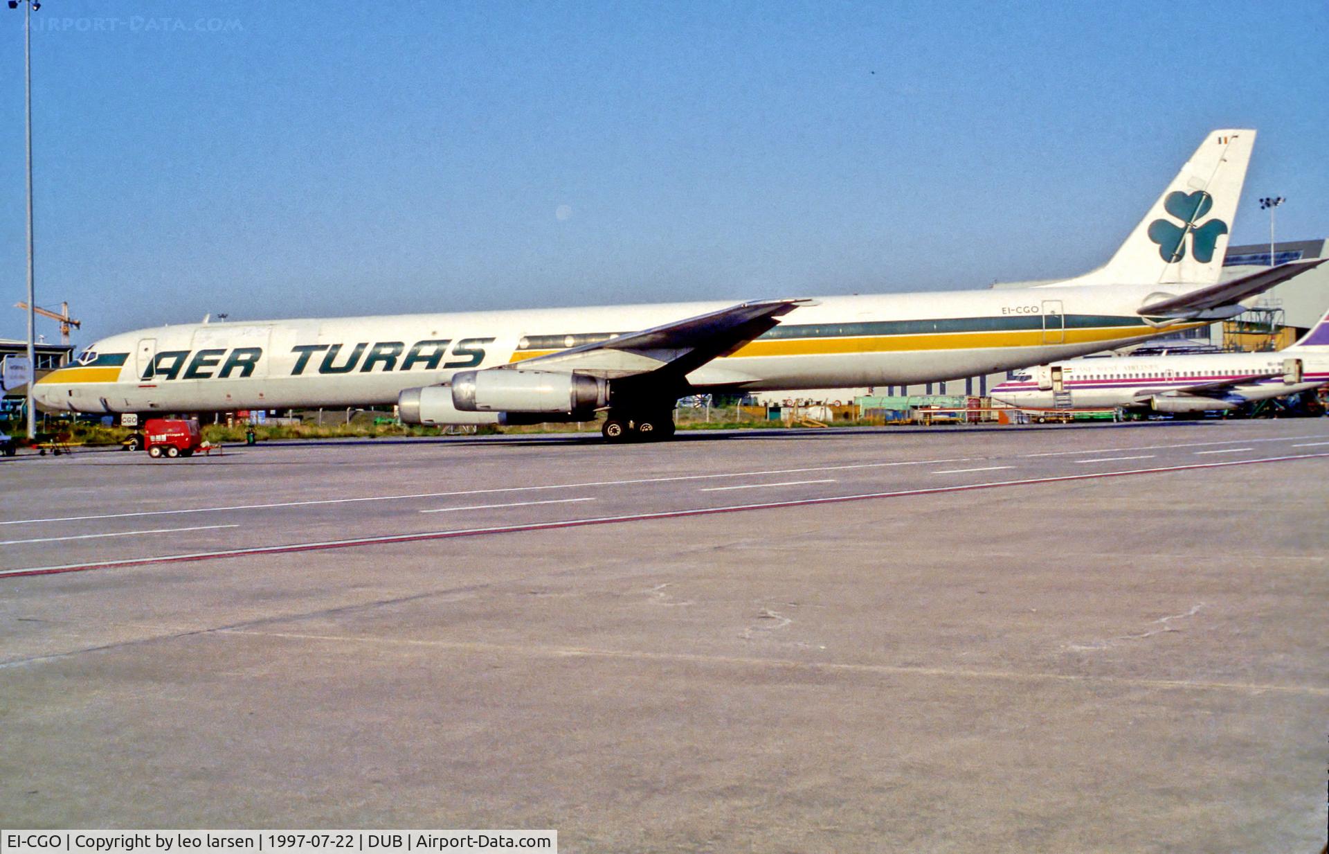 EI-CGO, 1968 Douglas DC-8-63F C/N 45924, Dublin 22.7.97