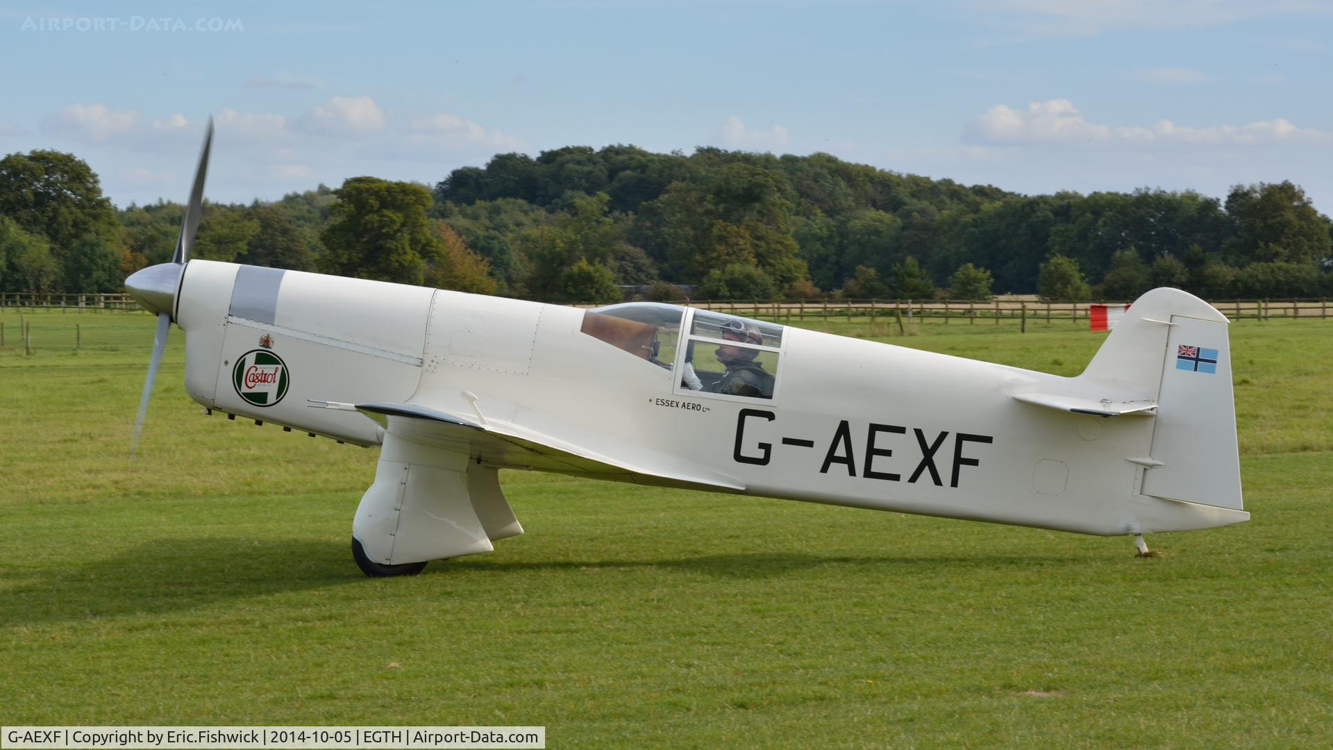 G-AEXF, 1936 Percival E-2H Mew Gull C/N E22, 1. G-AEXF at the rousing season finale Race Day Air Show at Shuttleworth, Oct. 2014.