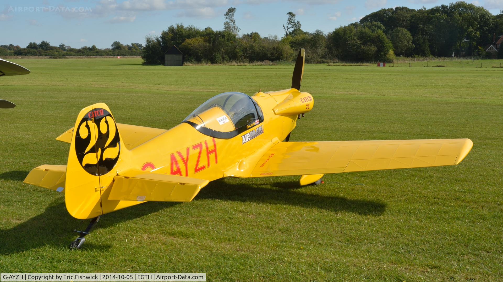 G-AYZH, 2007 Taylor JT-2 Titch C/N PFA 060-1316, 2. G-AYZH at the rousing season finale Race Day Air Show at Shuttleworth, Oct. 2014.