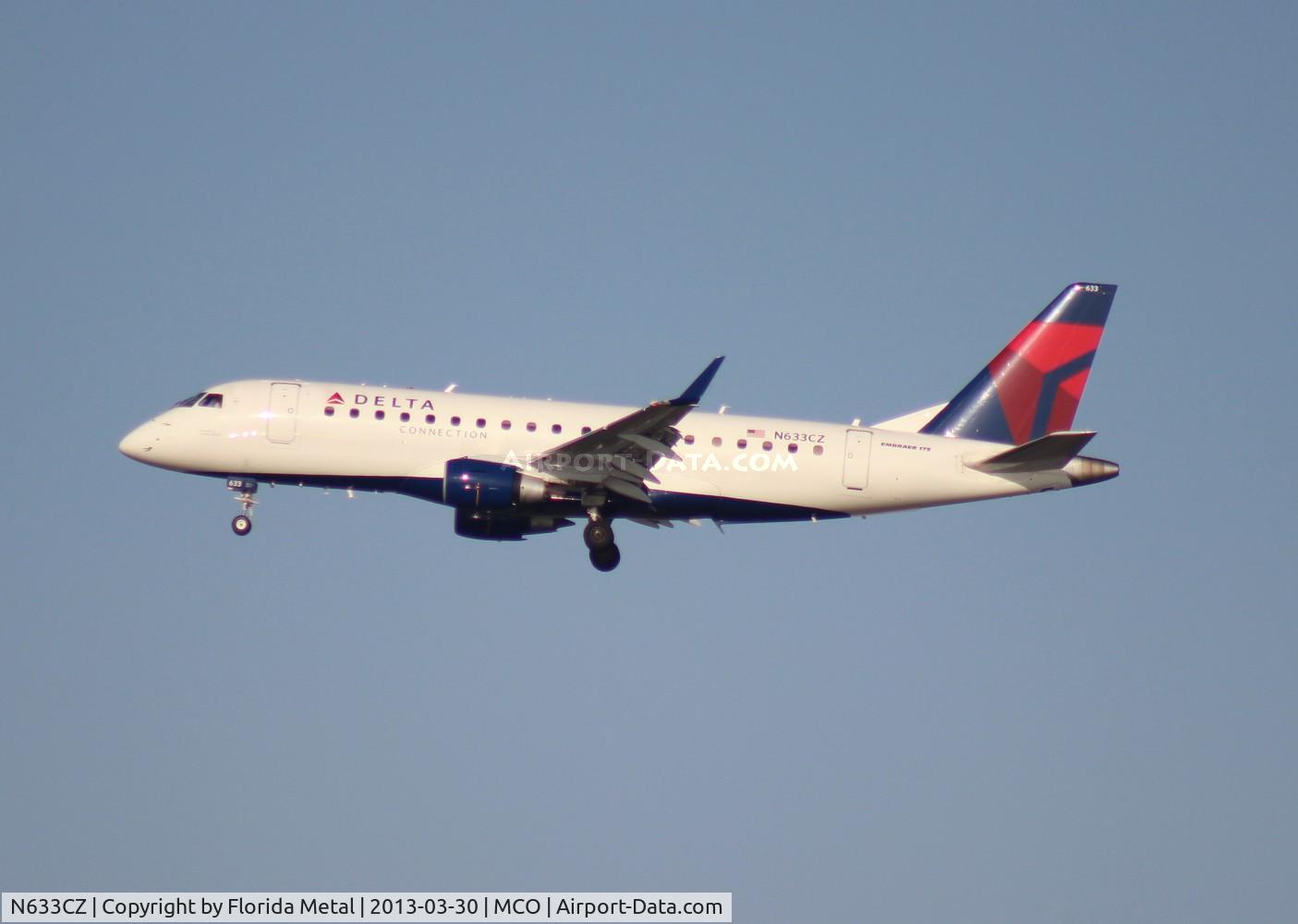 N633CZ, 2008 Embraer 175LR (ERJ-170-200LR) C/N 17000245, Delta Connection E175