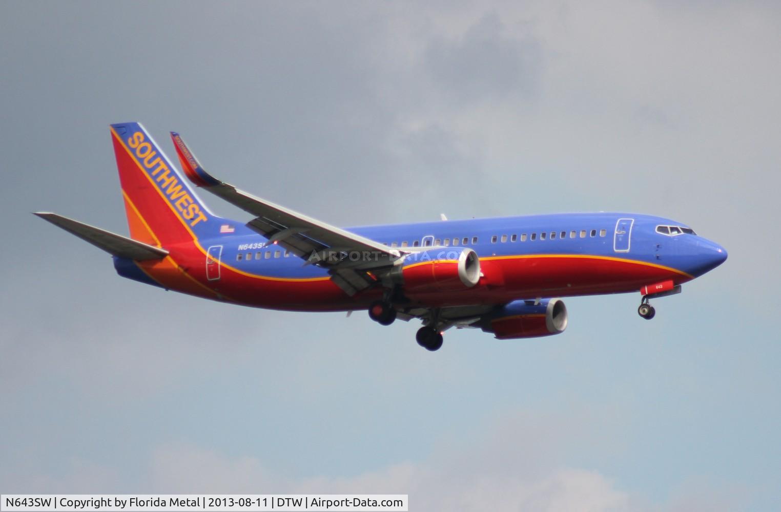 N643SW, 1997 Boeing 737-3H4 C/N 27716, Southwest