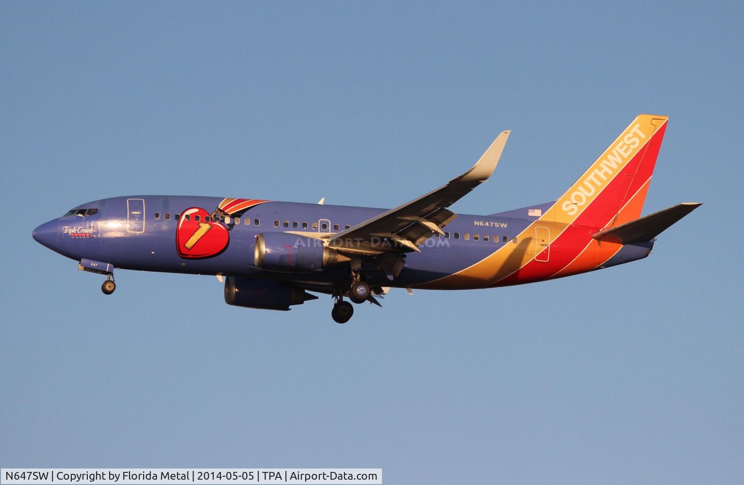 N647SW, 1997 Boeing 737-3H4 C/N 27717, Southwest Triple Crown