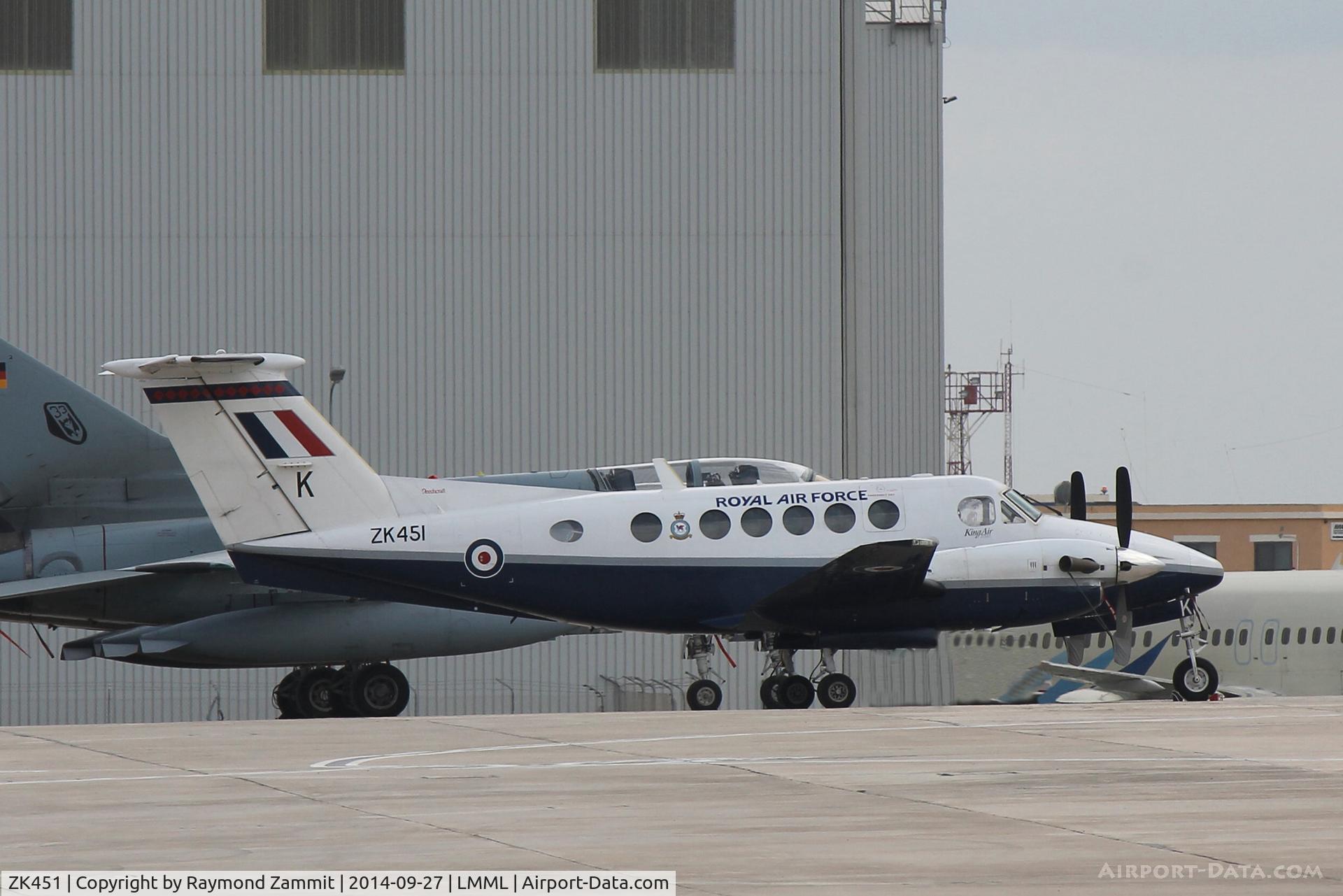 ZK451, 2003 Raytheon B200 King Air C/N BB-1830, Beech KingAir ZK451/K 45Sqd RAF