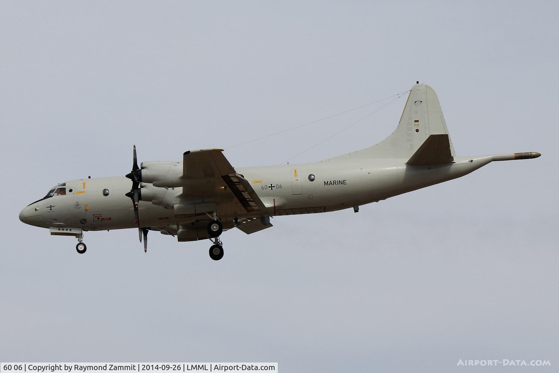 60 06, 1984 Lockheed P-3C Orion C/N 285E-5769, Lockheed P-3C Orion 60+06 German Navy
