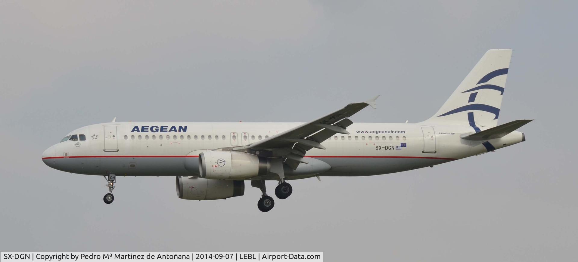 SX-DGN, 2006 Airbus A320-232 C/N 2828, El Prat - Barcelona