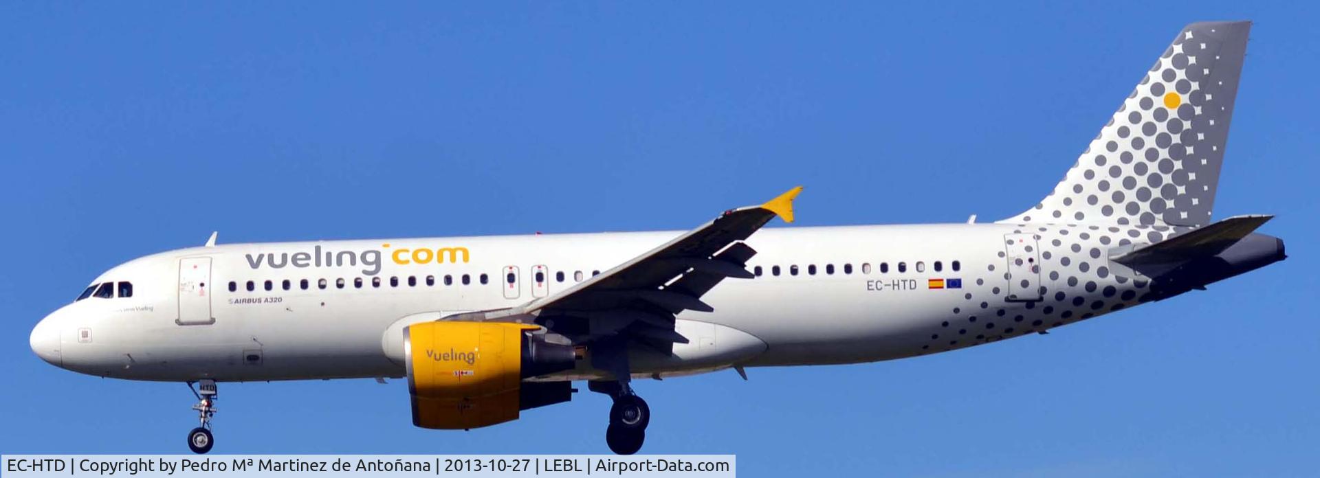 EC-HTD, 2001 Airbus A320-214 C/N 1550, El Prat - barcelona