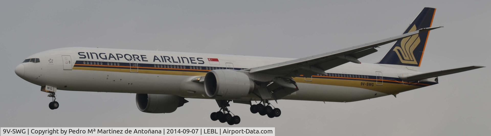 9V-SWG, 2006 Boeing 777-312/ER C/N 34572, El Prat - Barcelona