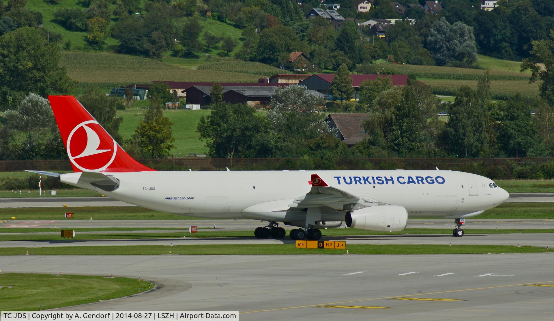 TC-JDS, 2013 Airbus A330-243F C/N 1418, Turkish Airlines Cargo, seen here on taxiway 