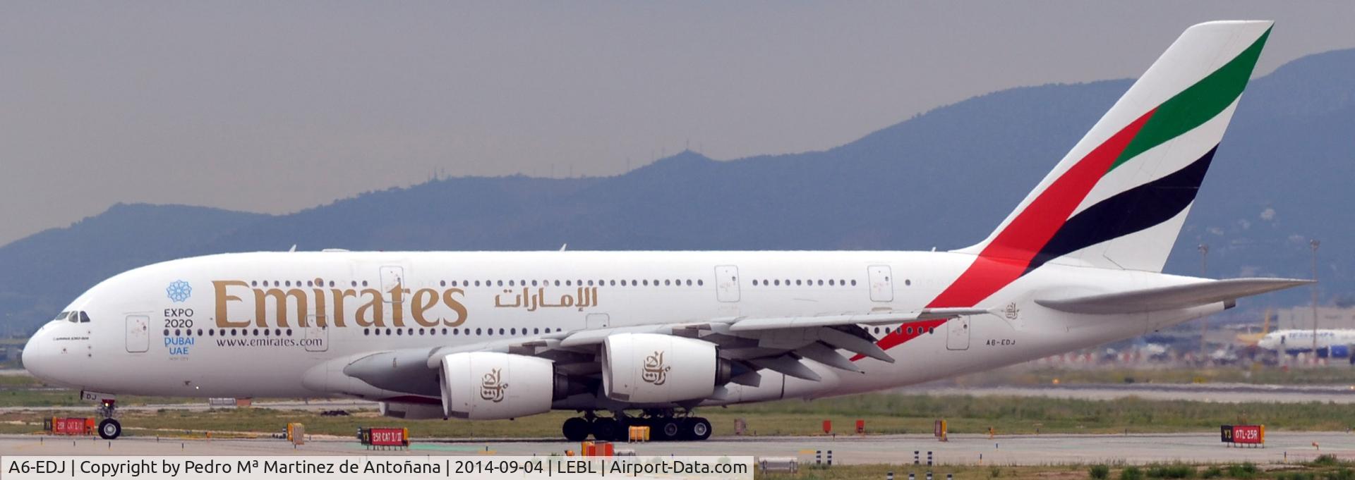 A6-EDJ, 2006 Airbus A380-861 C/N 009, El Prat - Barcelona