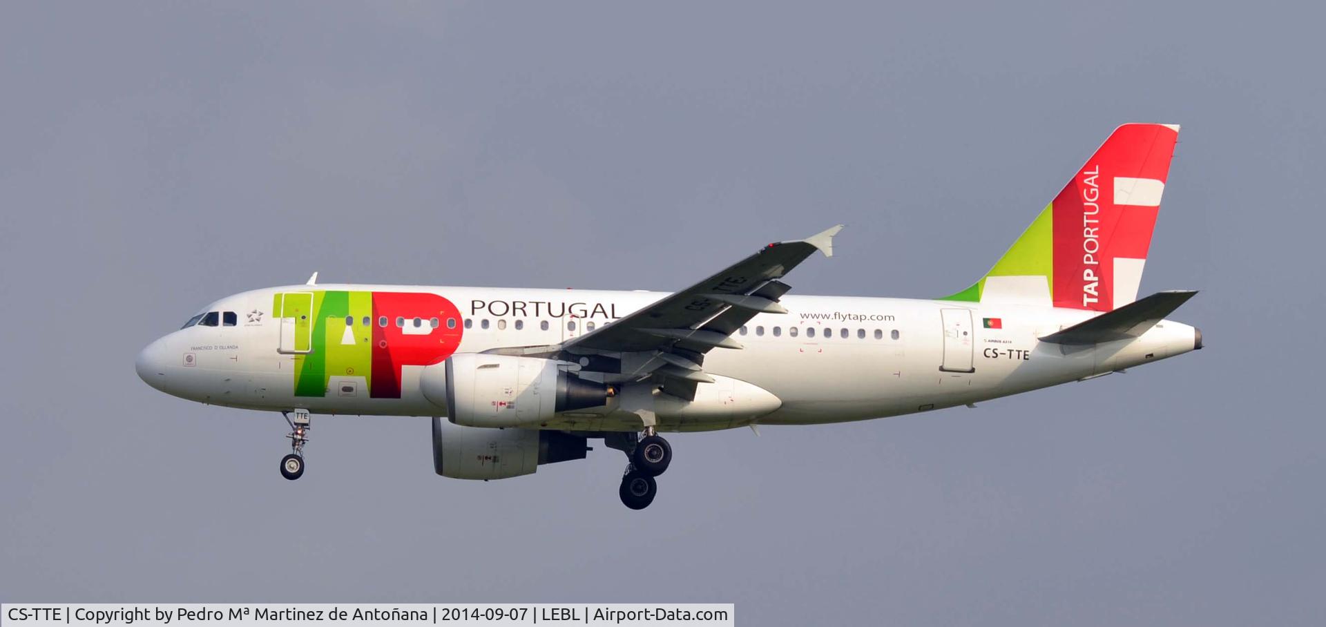 CS-TTE, 1998 Airbus A319-111 C/N 821, El Prat - Barcelona