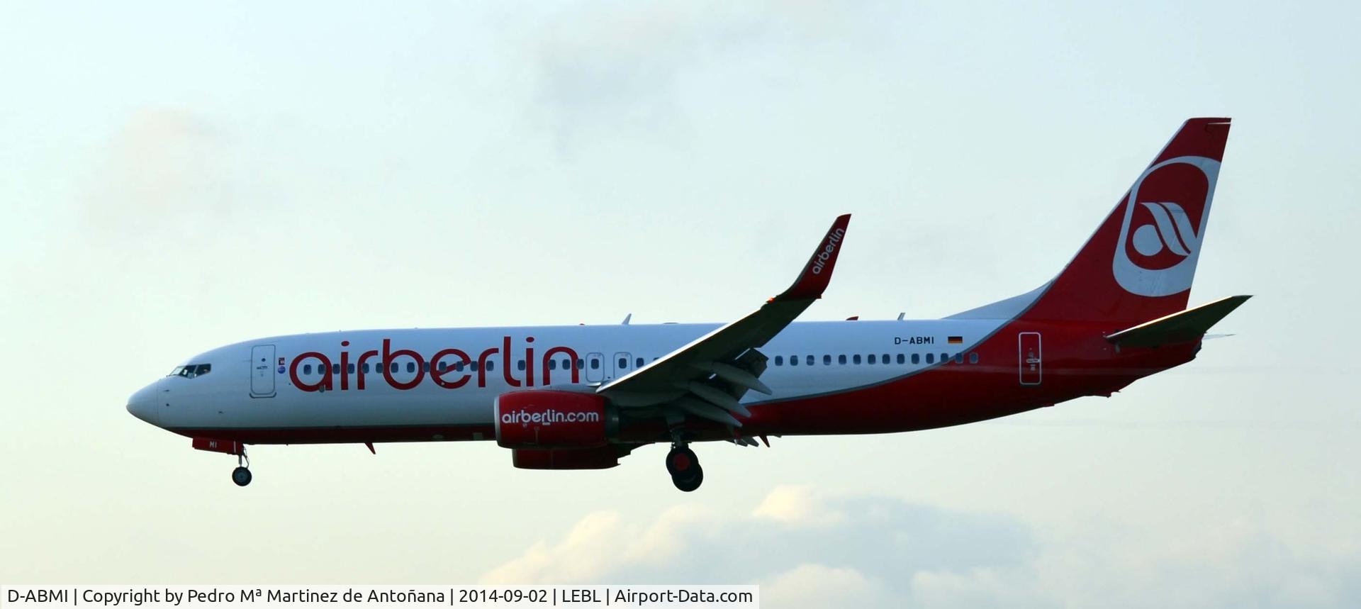 D-ABMI, 2012 Boeing 737-86J C/N 37770, El Prat - Barcelona