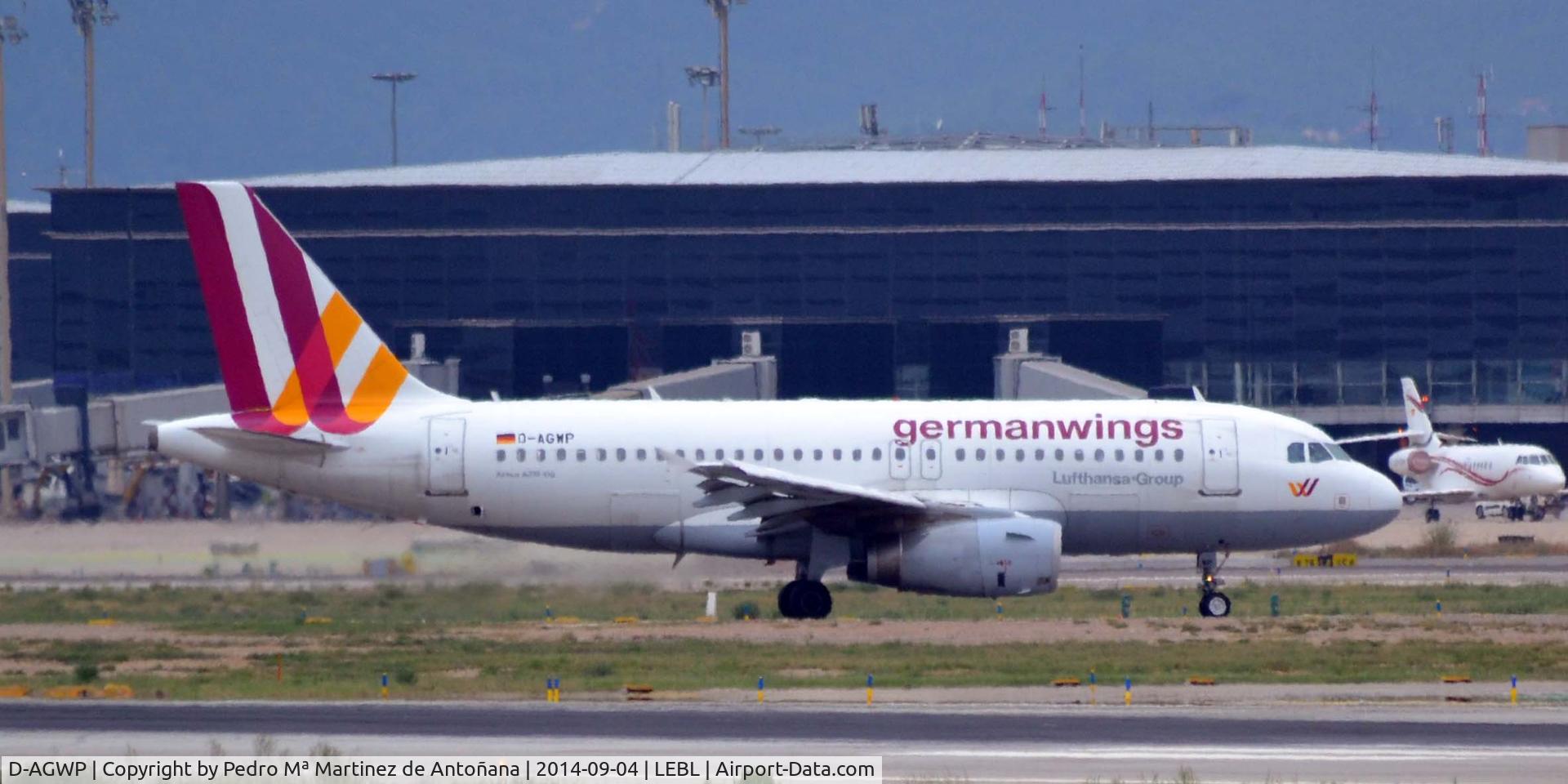 D-AGWP, 2010 Airbus A319-132 C/N 4227, El Prat - Barcelona