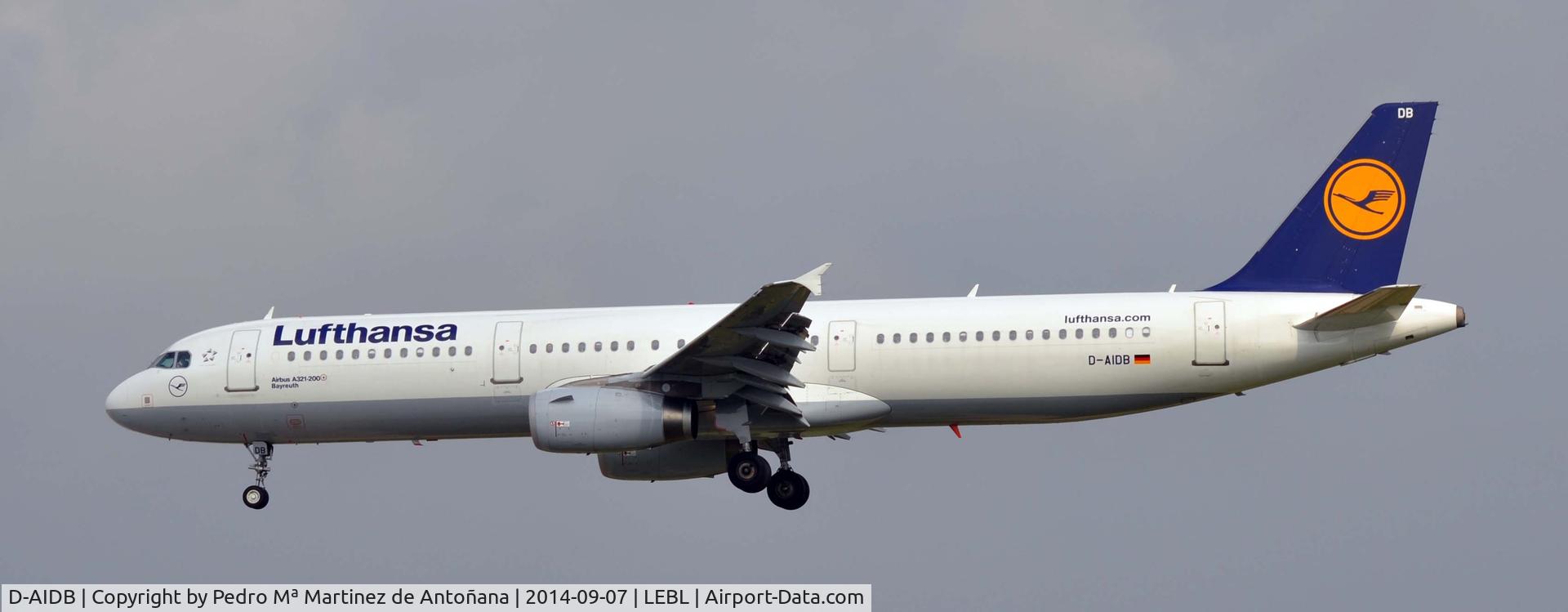 D-AIDB, 2010 Airbus A321-231 C/N 4545, El Prat - Barcelona