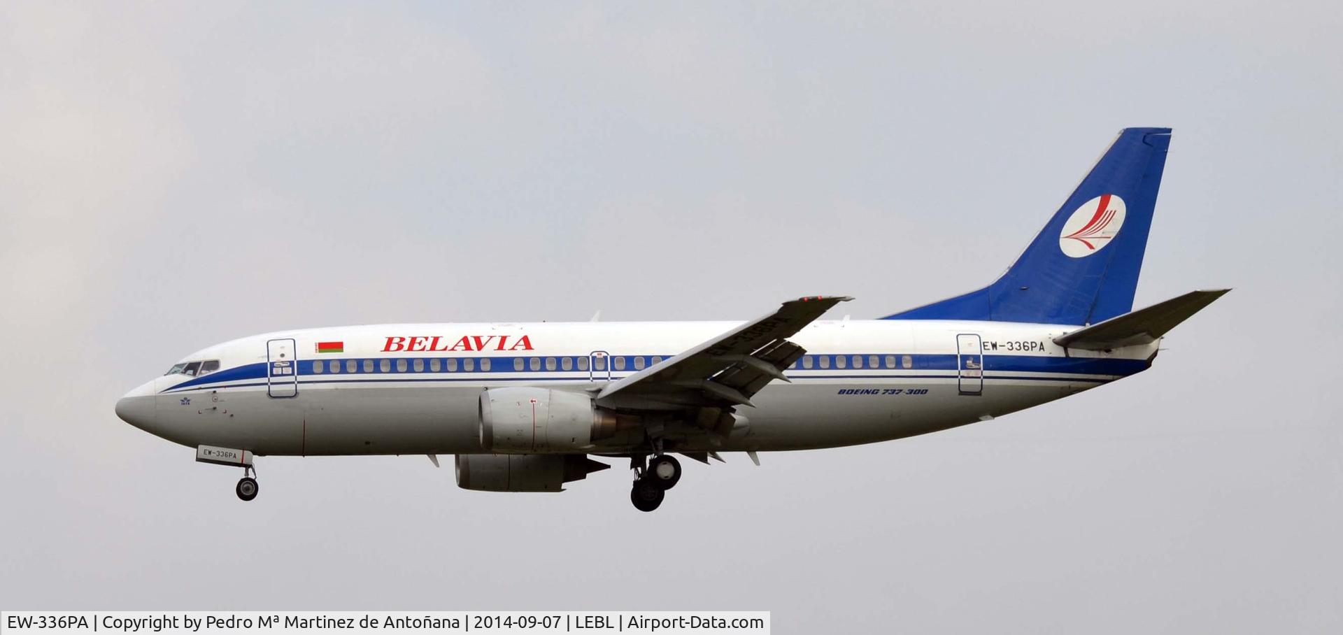 EW-336PA, 1995 Boeing 737-3Q8 C/N 26312, El PRat - Barcelona