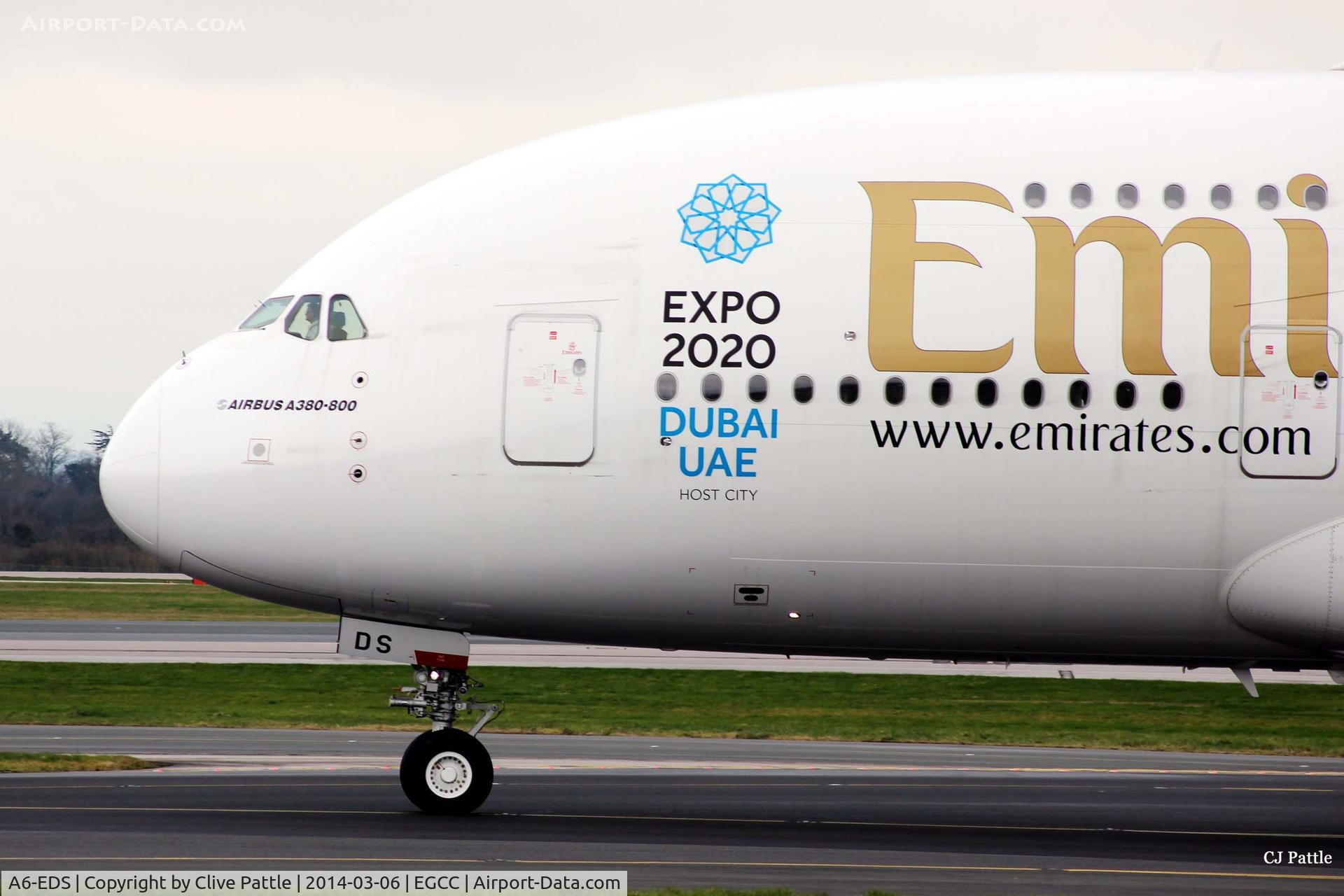 A6-EDS, 2011 Airbus A380-861 C/N 086, Close up at Manchester