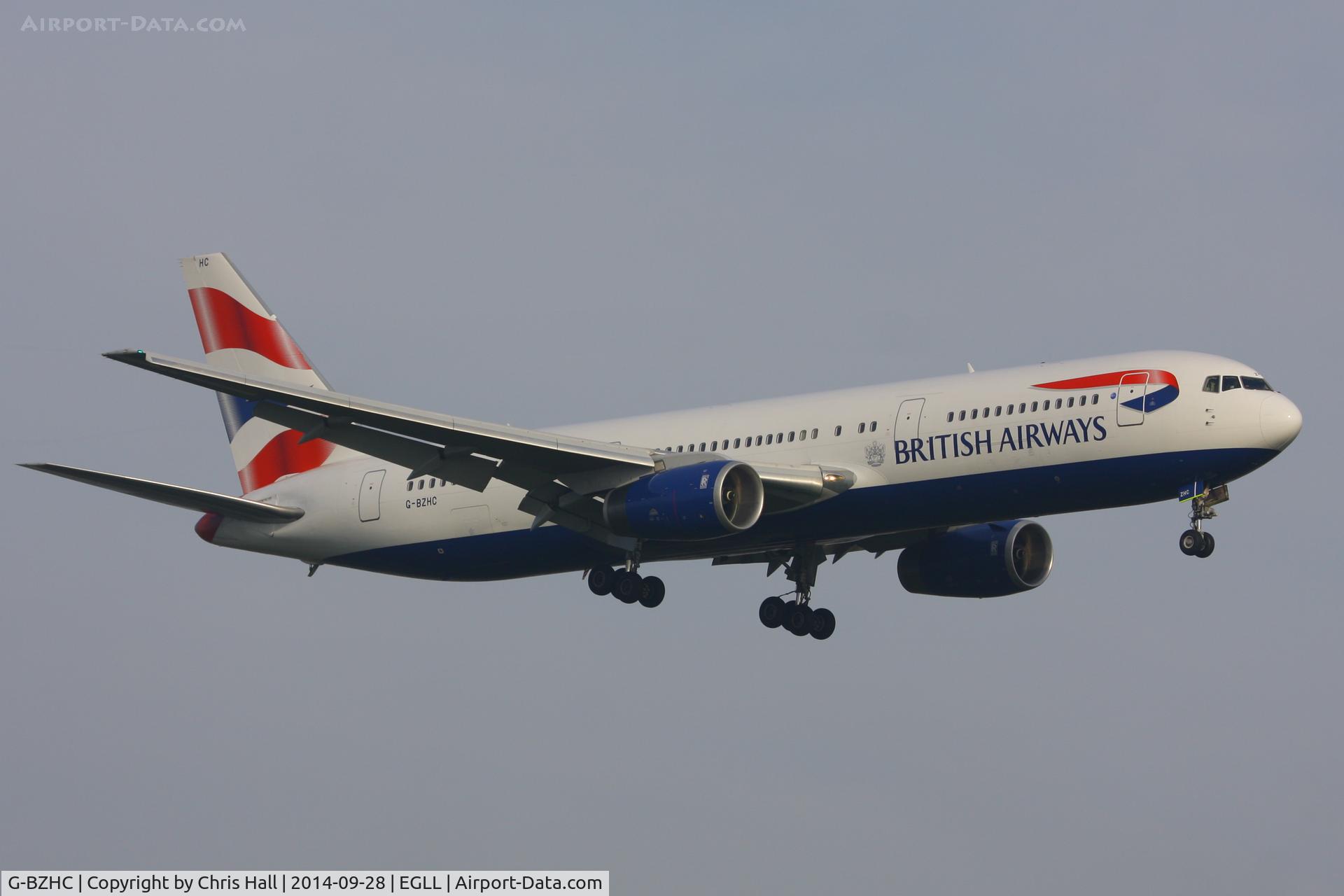 G-BZHC, 1998 Boeing 767-336 C/N 29232, British Airways