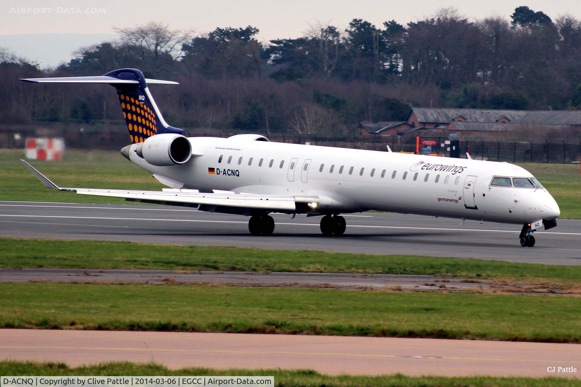 D-ACNQ, 2010 Bombardier CRJ-900LR (CL-600-2D24) C/N 15260, Manchester arrival