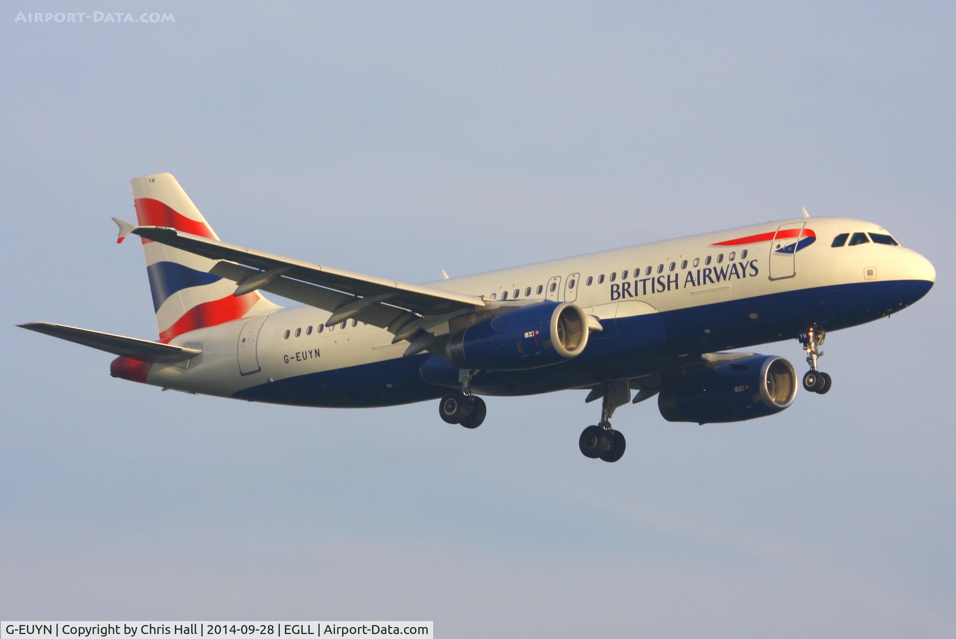 G-EUYN, 2011 Airbus A320-232 C/N 4975, British Airways