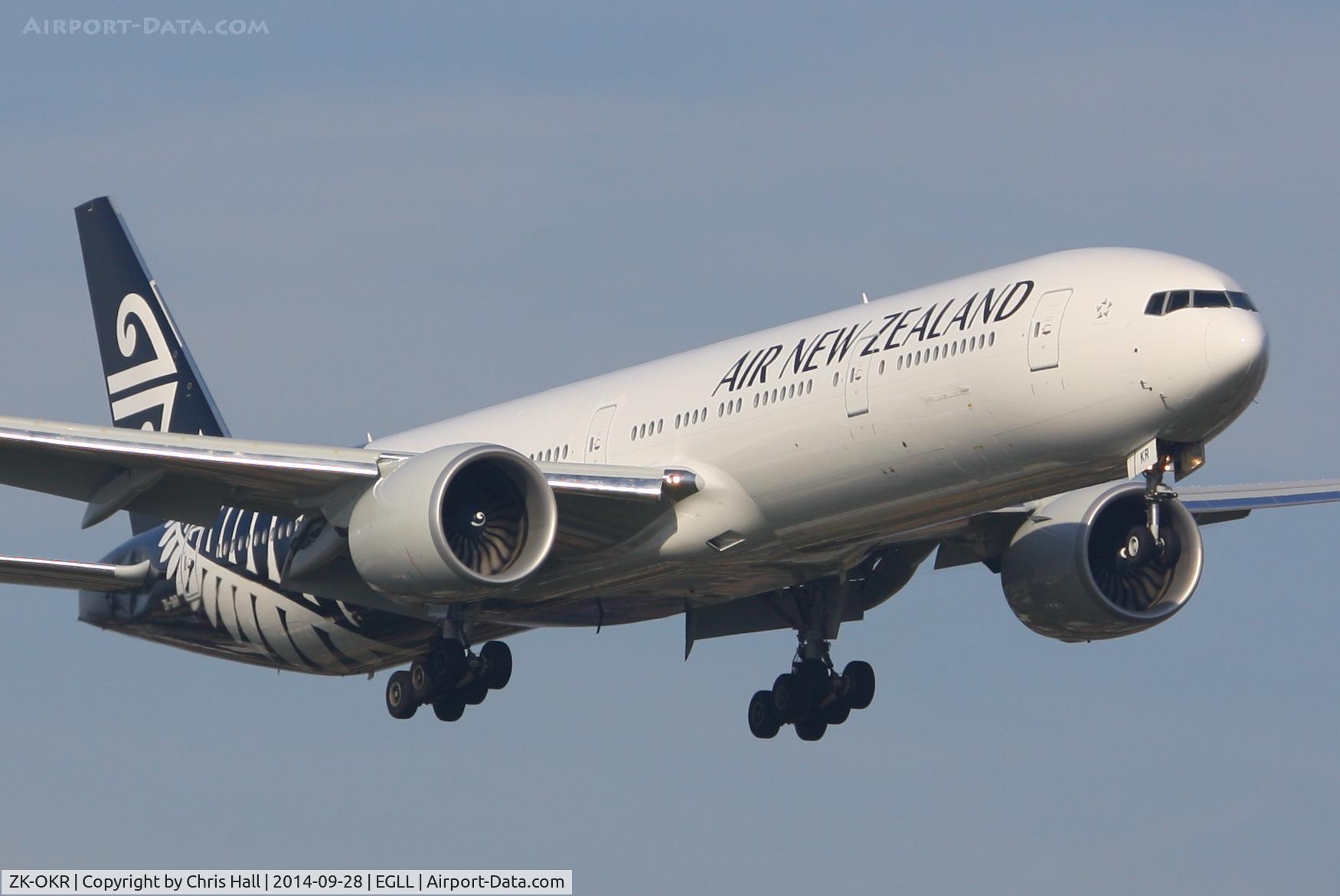 ZK-OKR, 2014 Boeing 777-306/ER C/N 44546, Air New Zealand