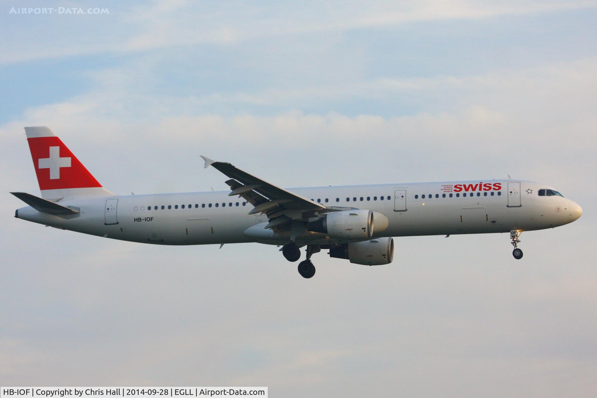 HB-IOF, 1995 Airbus A321-111 C/N 541, Swiss
