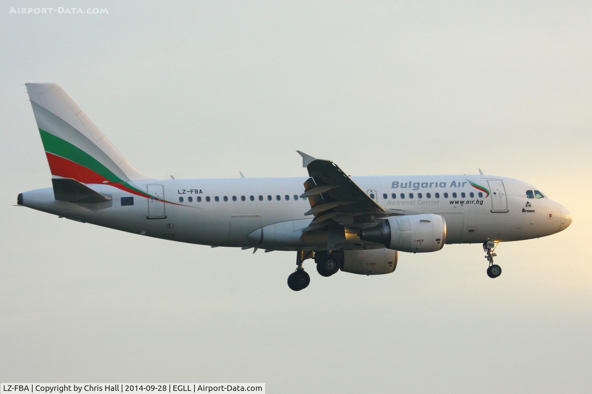 LZ-FBA, 2008 Airbus A319-112 C/N 3564, Bulgaria Air