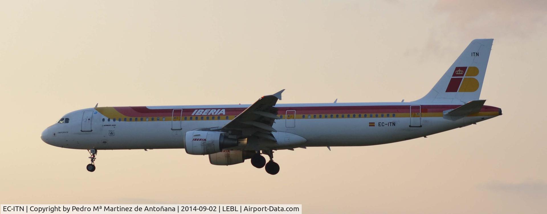 EC-ITN, 2003 Airbus A321-212 C/N 2115, El Prat - Barcelona