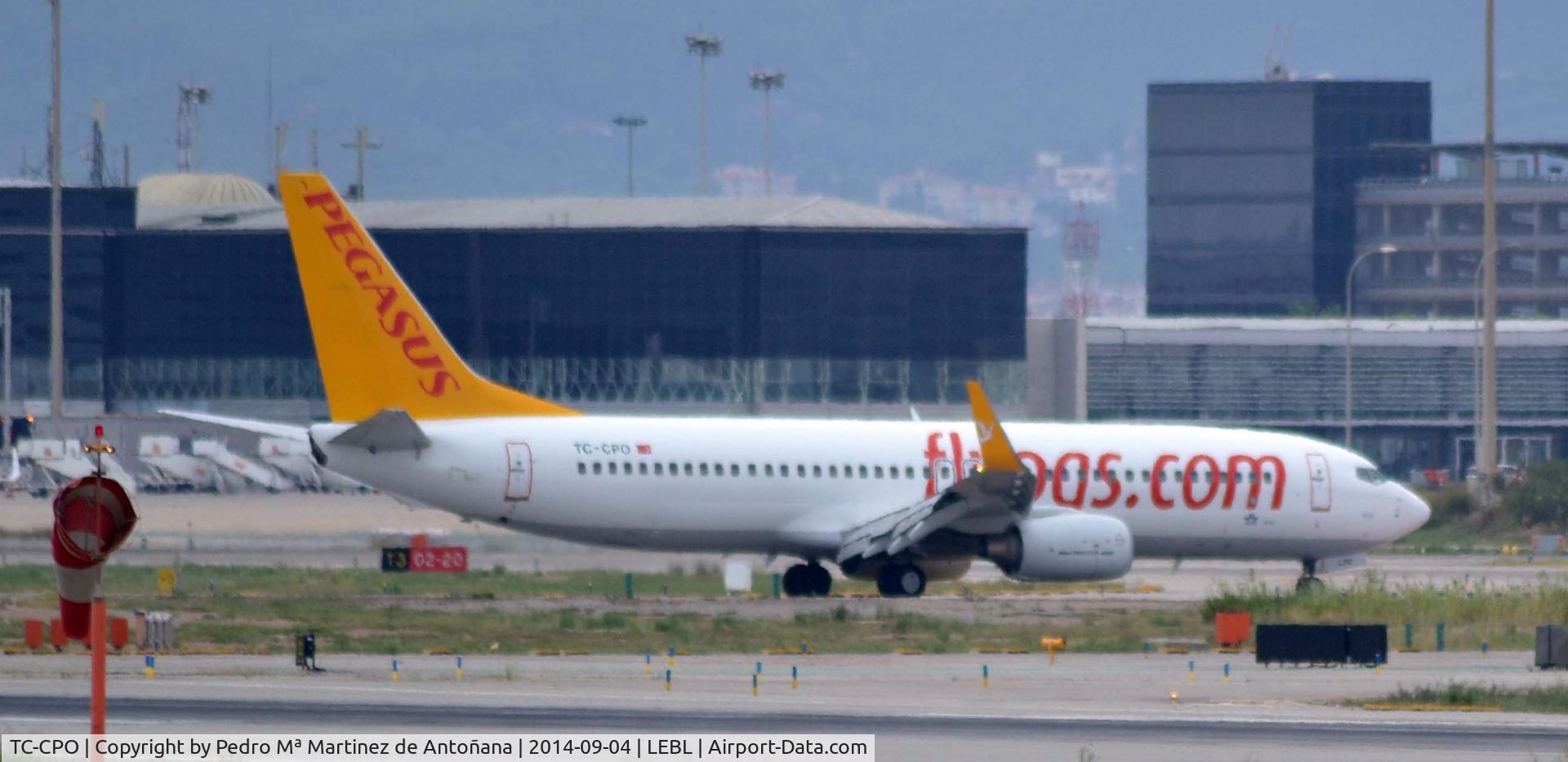 TC-CPO, 2007 Boeing 737-8AS C/N 33641, El Prat - Barcelona