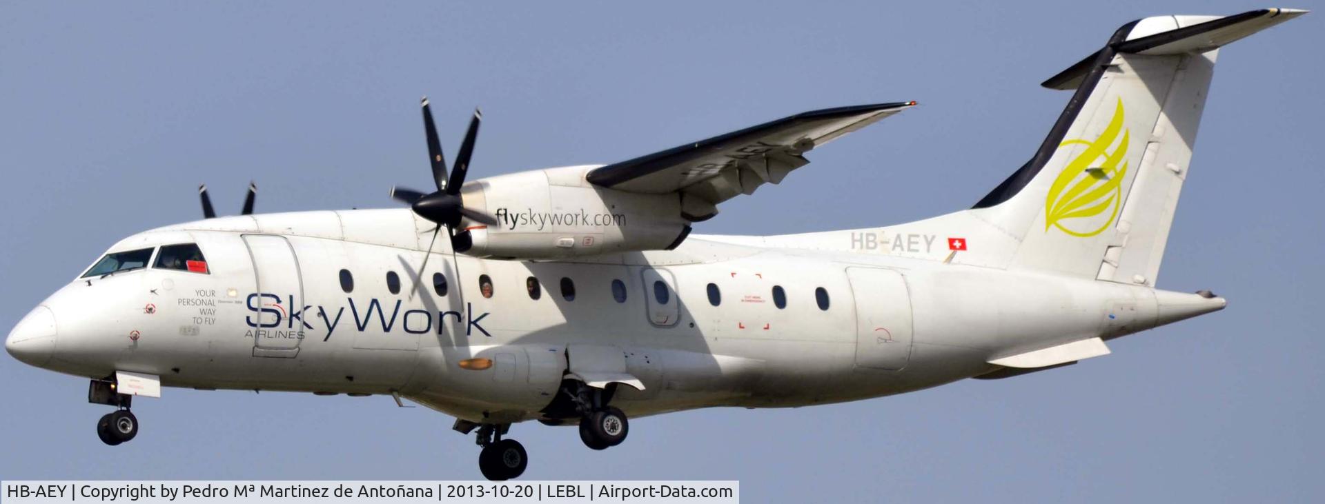 HB-AEY, 1997 Dornier 328-130 C/N 3100, El Prat - Barcelona