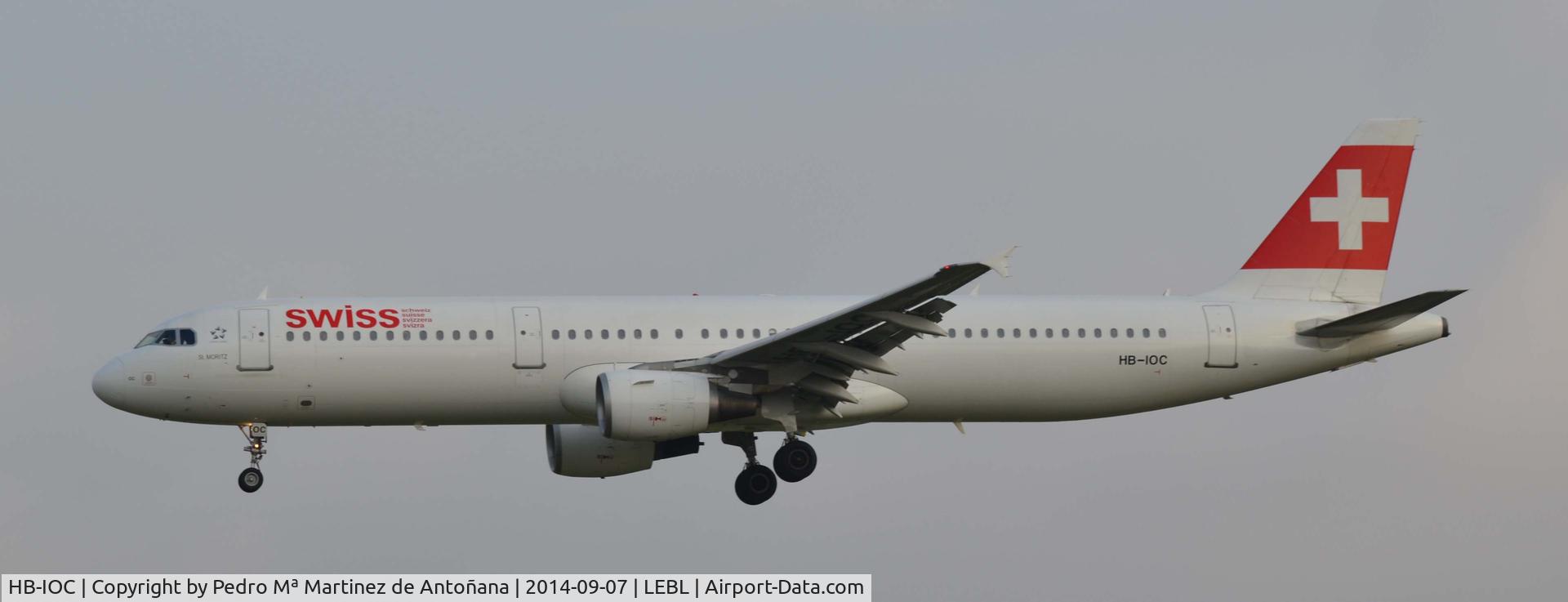 HB-IOC, 1995 Airbus A321-111 C/N 520, El Prat - Barcelona